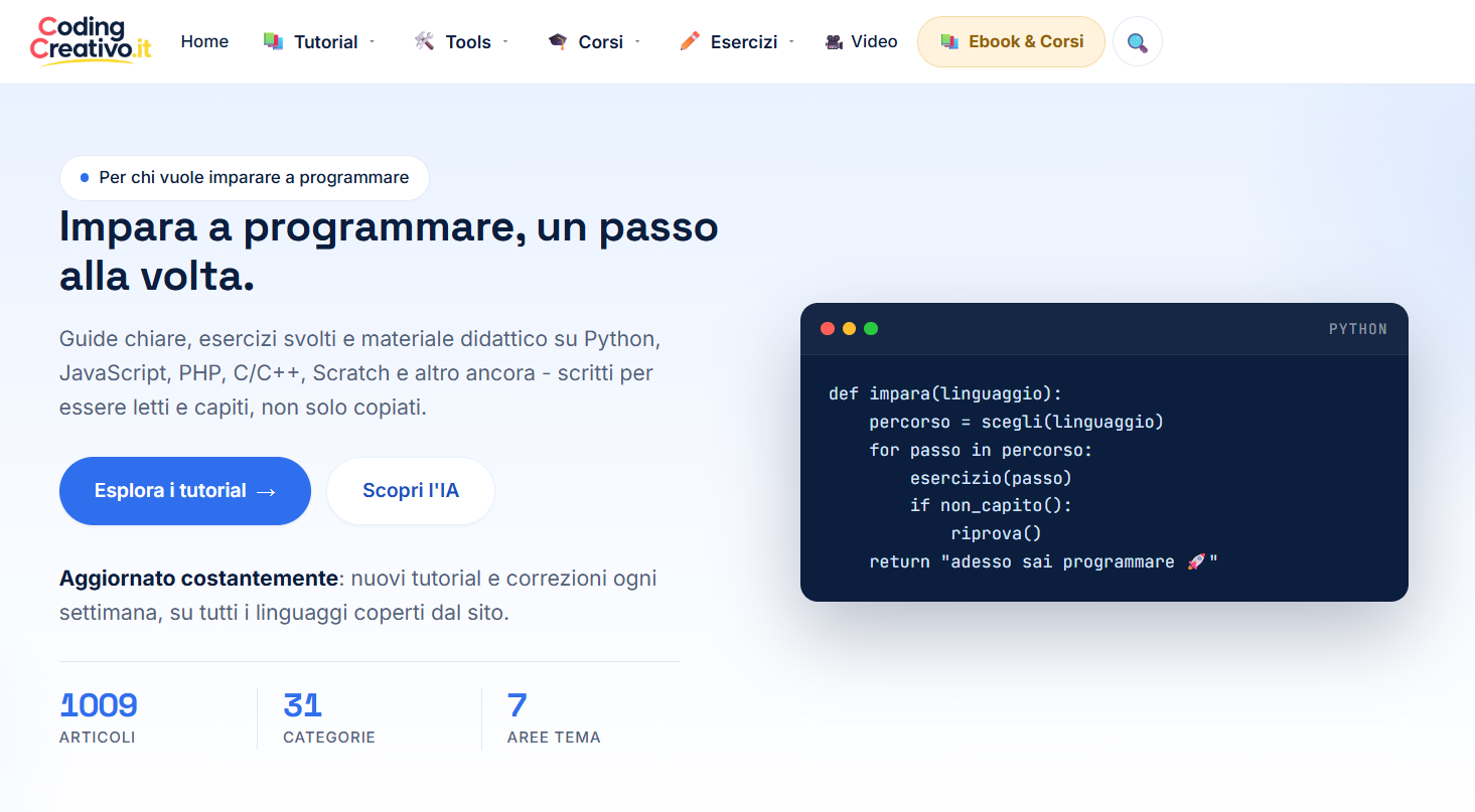 Coding Creativo